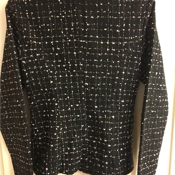 Women’s Blazer coat ‘Lily’ black white with pink Med vintage fitted made in USA - Picture 6 of 13